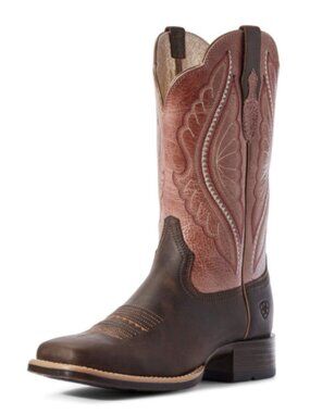 LIKE NEW! Worn Once! Ariat Women's Primetime Boots, Dark Java/Petal Pink, Size 7